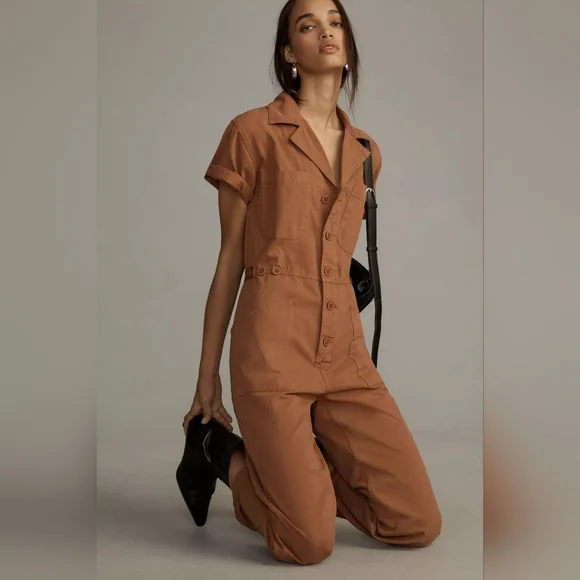Pistola - Grover Short-Sleeve Cotton Field Jumpsuit - Picture 5 of 9